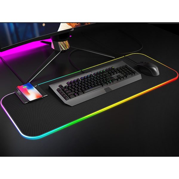 RBG Mouse Pad with Wireless Charging